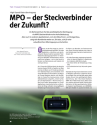 "MPO – der Steckverbinder der Zukunft?"