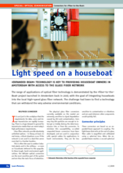 "Light speed on a houseboat"